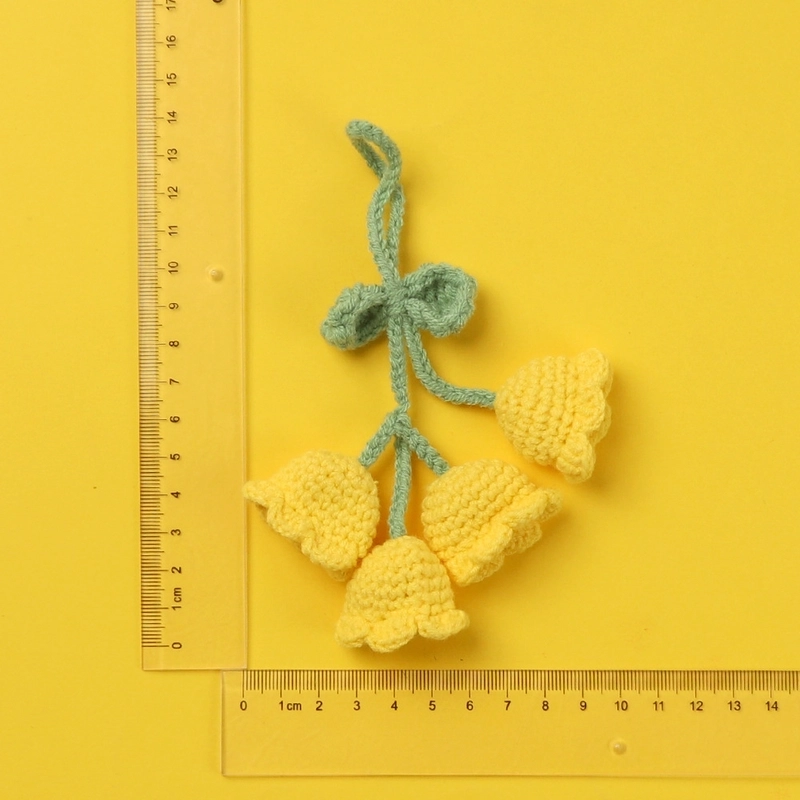 2 Pieces Cute Sunflower Santa Claus Yarn Women’s Bag Pendant Keychain