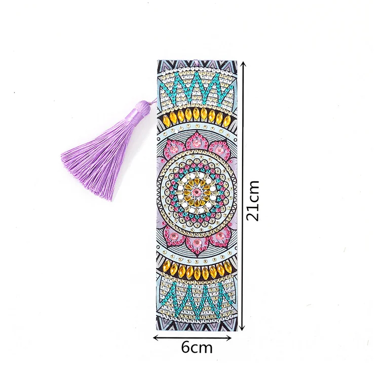 5D Diamond Painting Bookmark DIY Beaded Bookmarks With Leather Tassel  Bookmark
