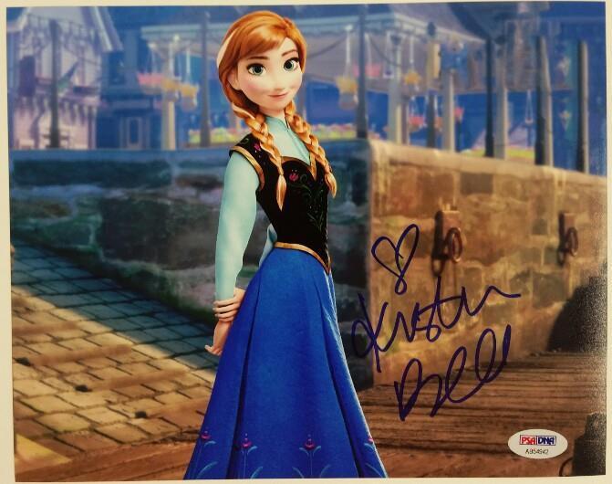 KRISTEN BELL signed Disney FROZEN Anna 8x10 Photo Poster paintinggraph #2 w/ PSA/DNA + Proof