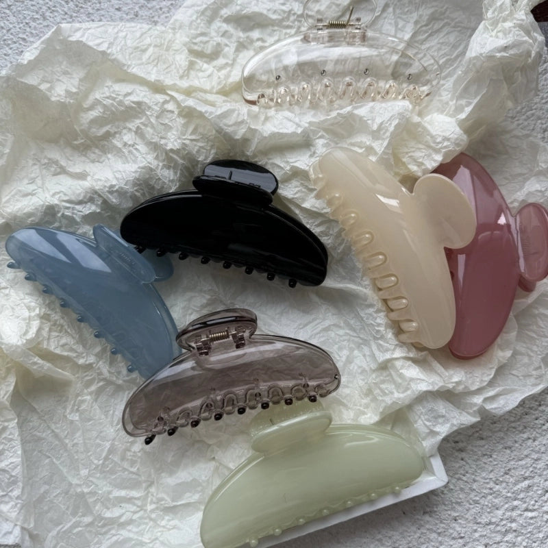 Women's Minimalist Solid Color PC Hair Claws