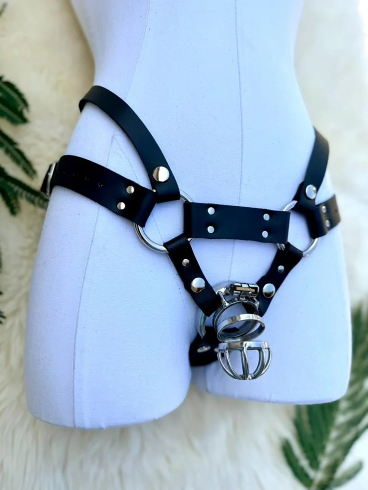 pornhint Pornhint Cypress cock ring and cock cage Harness penis jewelry