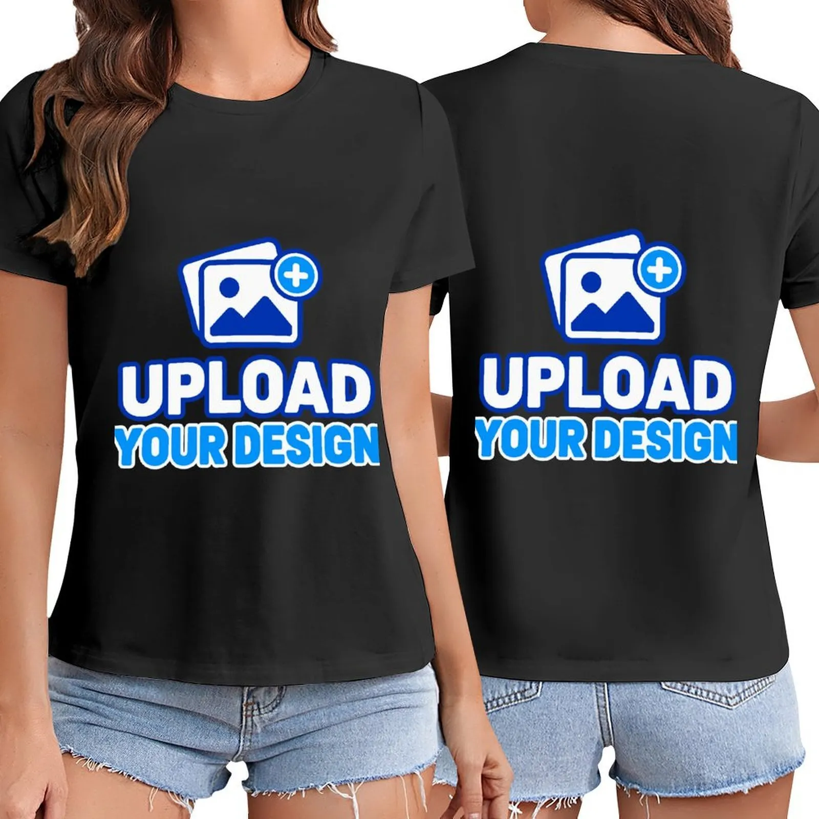 Gildan Women's Two-Sided Cotton T-Shirt custom product view 9