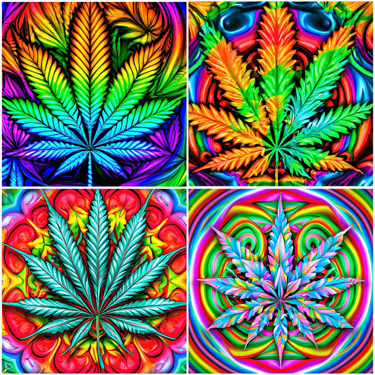Marijuana - Full Round - Diamond Painting (30*30cm)