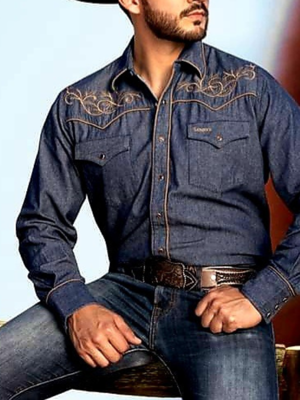 Men's Western Long Sleeve Shirt