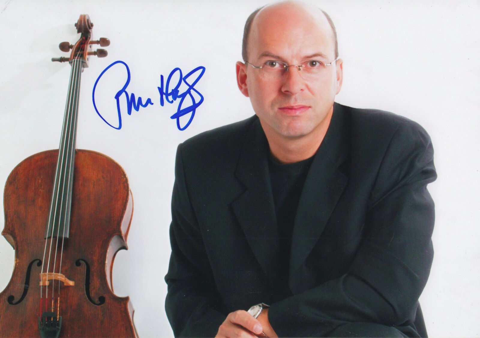 Tim Hugh Cellist signed 8x12 inch Photo Poster painting autograph