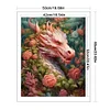 >SALE<Full Embroidery Eco-cotton Thread 11CT Print Flower Dragon Cross Stitch 50x60cm