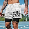 Men's Casual Fashion Street Style Printed Sports Double Layer Shorts by Inlyline