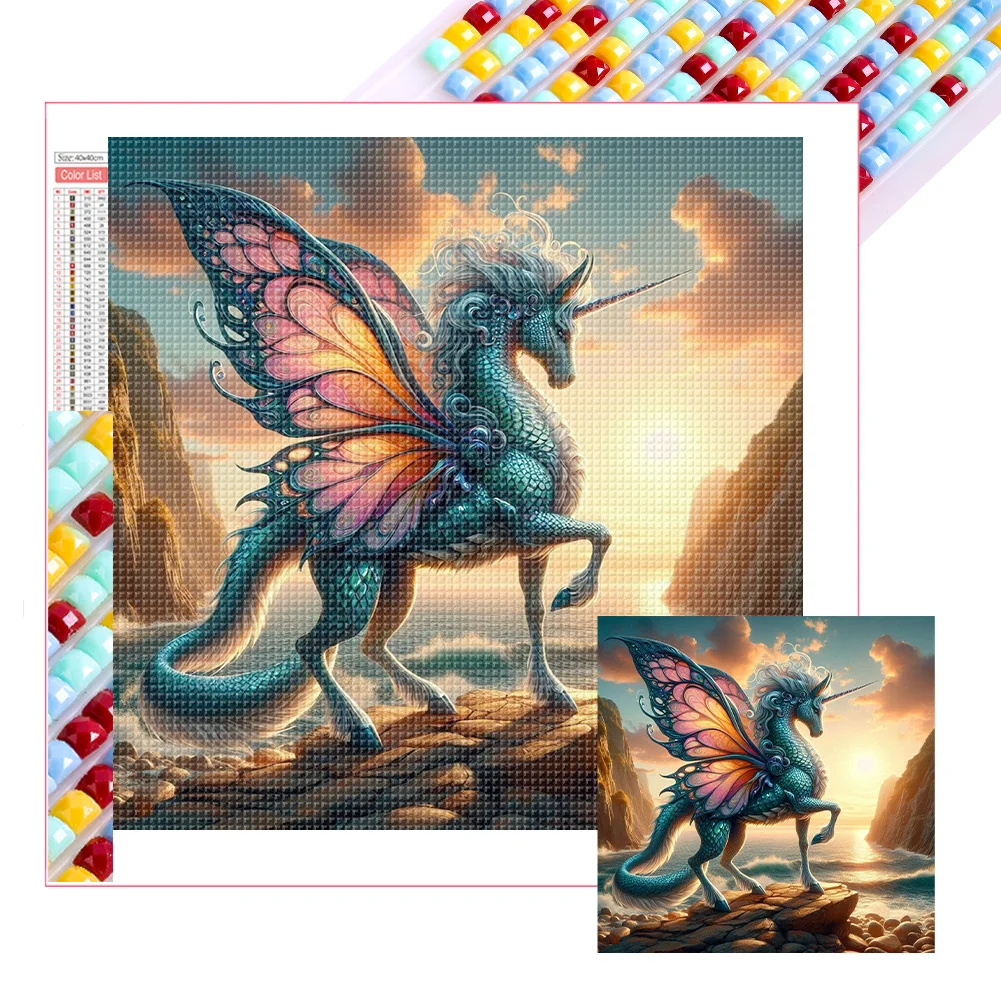 Diamond Painting - Full Square Drill - Unicorn(Canvas|45*45cm)