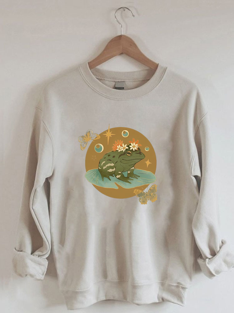 Cottagecore Frog Sweatshirt