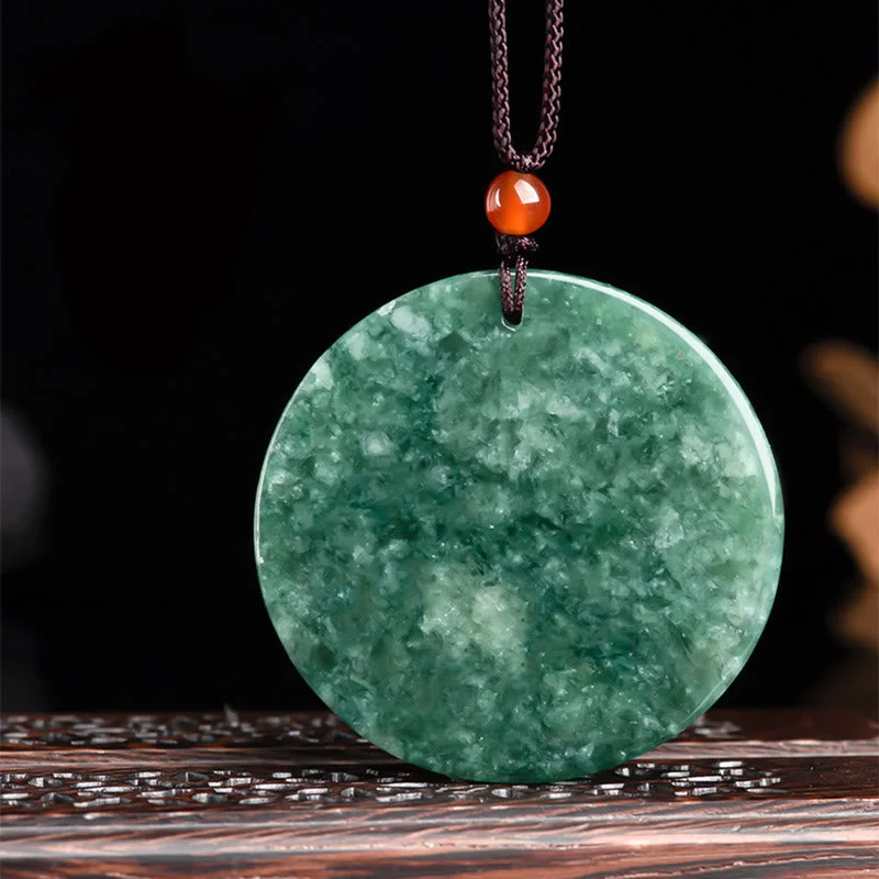 Natural Jade Kirin Abundance String Necklace Pendant