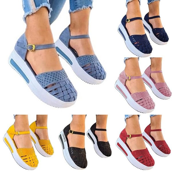 TeeYours Spring Summer Autumn Women Shoes Pure Color Breathable Mesh Hollow Out Sandals Casual Sandals - Shop Trendy Women's Fashion | TeeYours