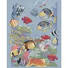 Tropical Fish-14CT Stamped Cross Stitch 36*44cm/14.17*17.32in tapestrymarket