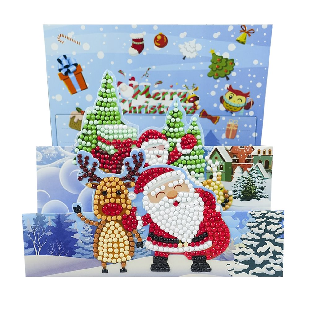Christmas Greeting Cards - DIY Diamond Painting