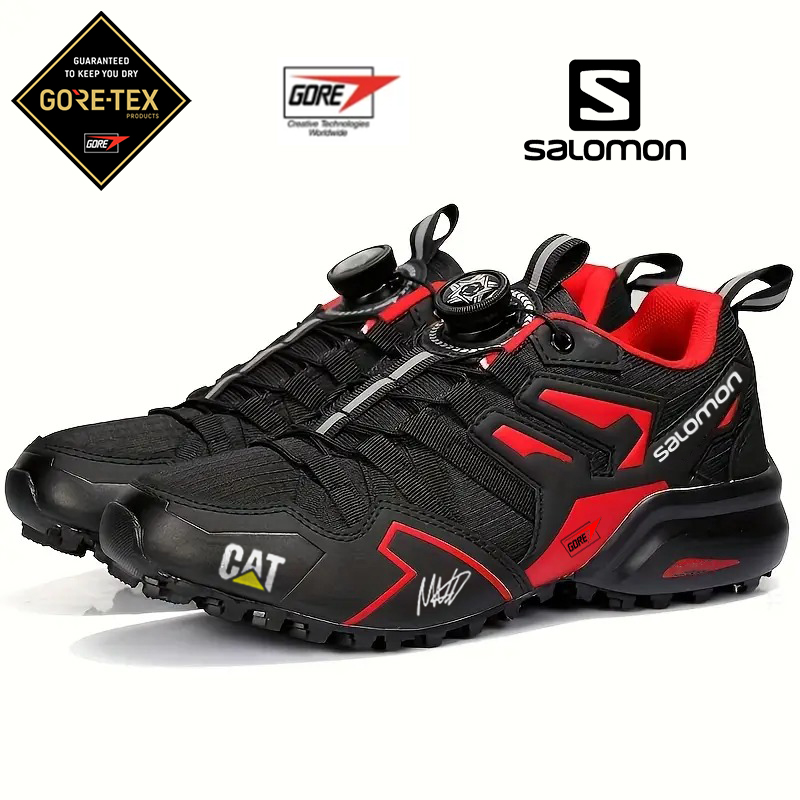 Vodoodporni pohodniški čevlji GTX znamk CAT in Salomon, udobni in odporni proti obrabi (omejena izdaja s podpisom voznika F1)