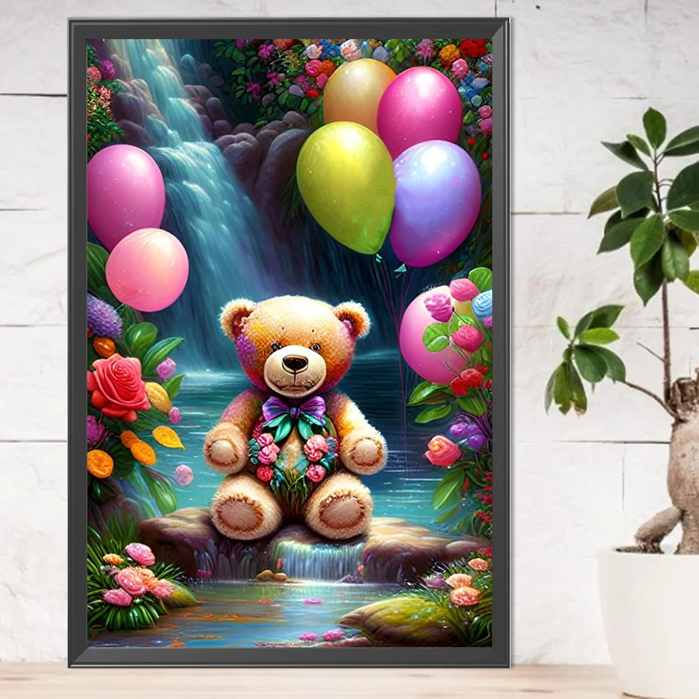 Partial AB Diamond Painting - Full Round Drill - Bear(Canvas|45*65cm)