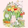 uk.everydayedeals (Limited Stock)9CT Full Stamped&nbsp;Cross Stitch - Watermelon Hut (50*50CM)