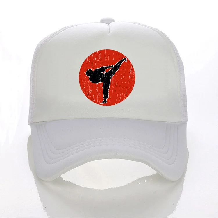 karate Martial Arts print cap KARATE summer motion Mesh Baseball caps Adjustable Men women hip-hop hat snapback hat