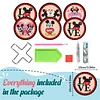 8pcs Cartoon DIY Diamond Painting Holz Untersetzer Kits mit Halter (zwei Mäuse)