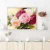 Peony - 18CT Stamped Cross Stitch - 50*40cm - Flower