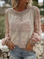 Women's Vintage Life Of Tree Celtic Art Art Comfy Long Sleeve T-shirt