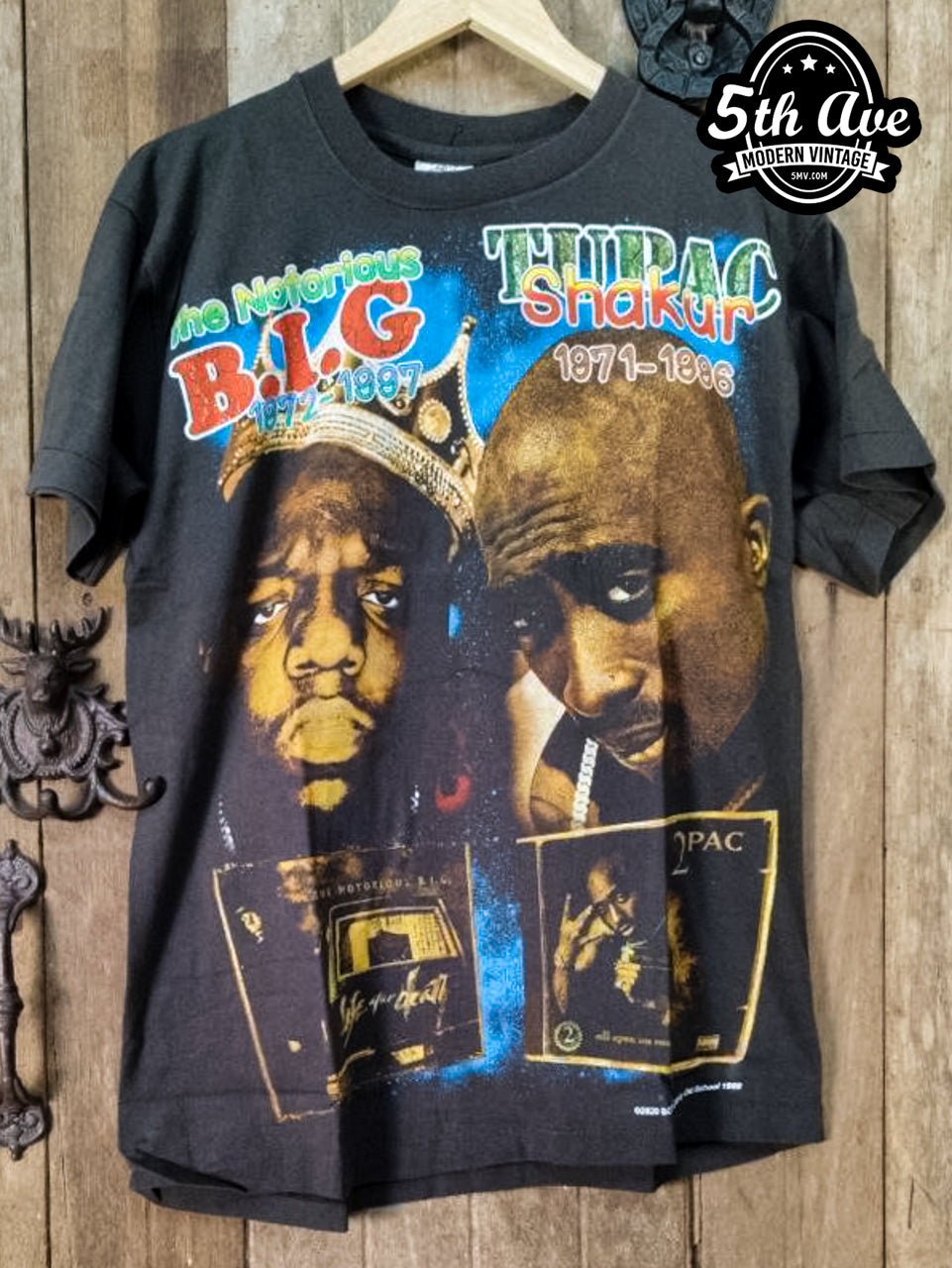 The Notorious B.I.G. and Tupac - New Vintage Band T shirt