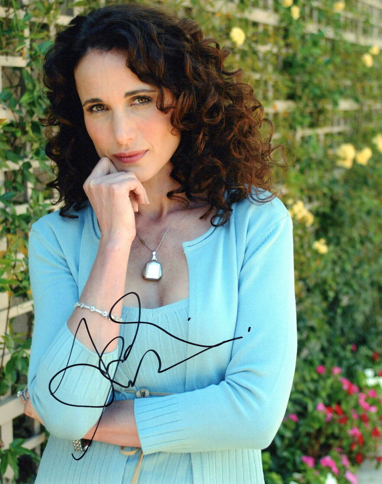 Andie MacDowell glamour shot autographed Photo Poster painting signed 8x10 #4