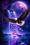 Luxury AB Velvet Diamond Painting Kit - Eagle
