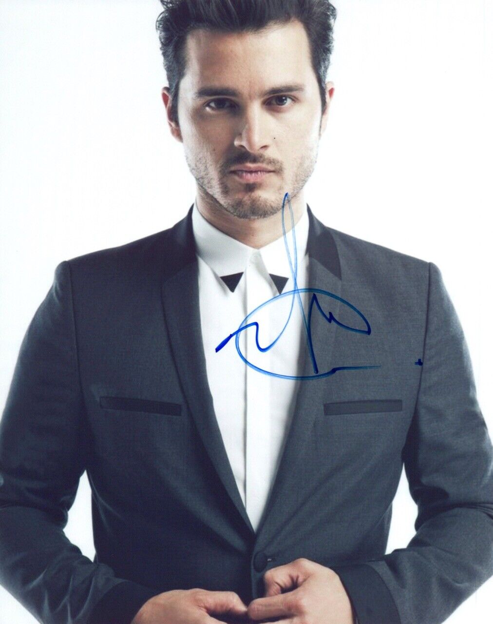 Michael Malarkey Signed 8x10 Photo Poster painting The Vampire Diaries Project Blue Book COA