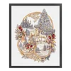 Christmas Reindeer-14CT Counted Cross Stitch 40*50cm