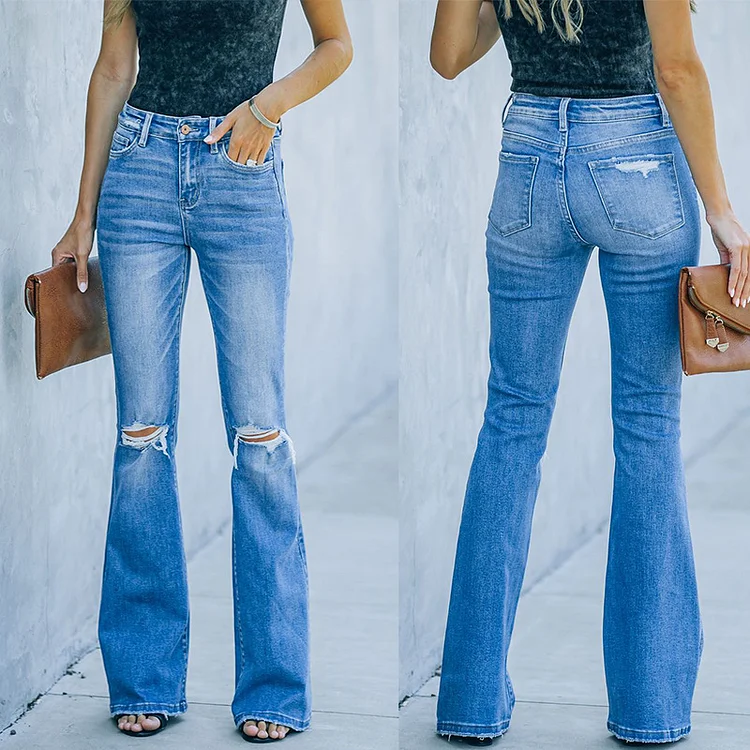 New pants slim and skinny micro lama pants washed jeans