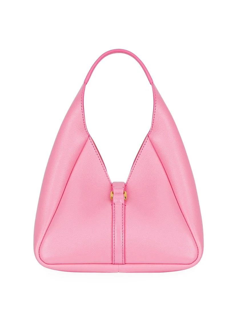 Givenchy Mini G-Hobo Bag In Smooth Leather Bright Pink
