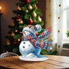 2D flacher Schneemann Druck DIY Desktop Diamond Art Kits für Home Office Desktop Dekor