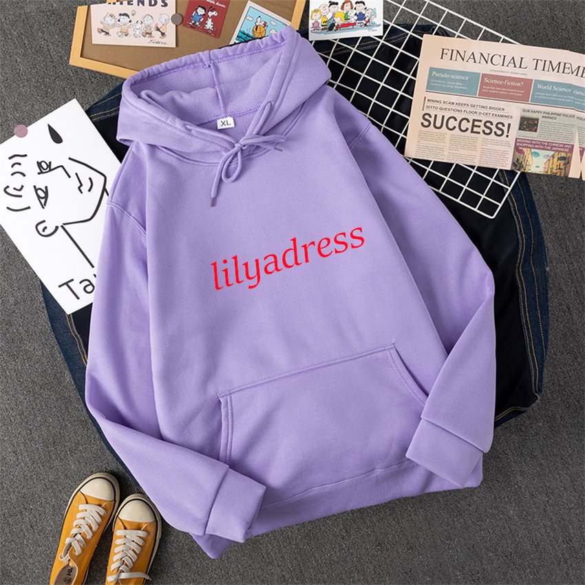 Lilyadress women's pullover Hoodies with logo