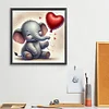 Valentinstag Liebe Tiere - quadratischer Bohrer Diamantmalerei - 35*35cm