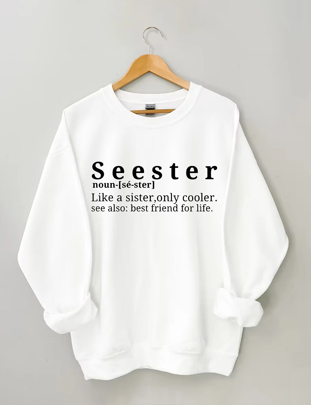 Seester Like A Sister Only Cooler Sweatshirt