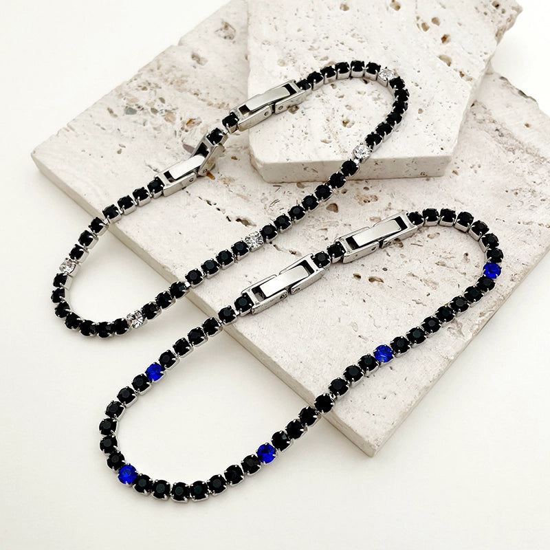 Casual Minimalist Square 304 Stainless Steel Inlay Zircon Women’s Bracelets