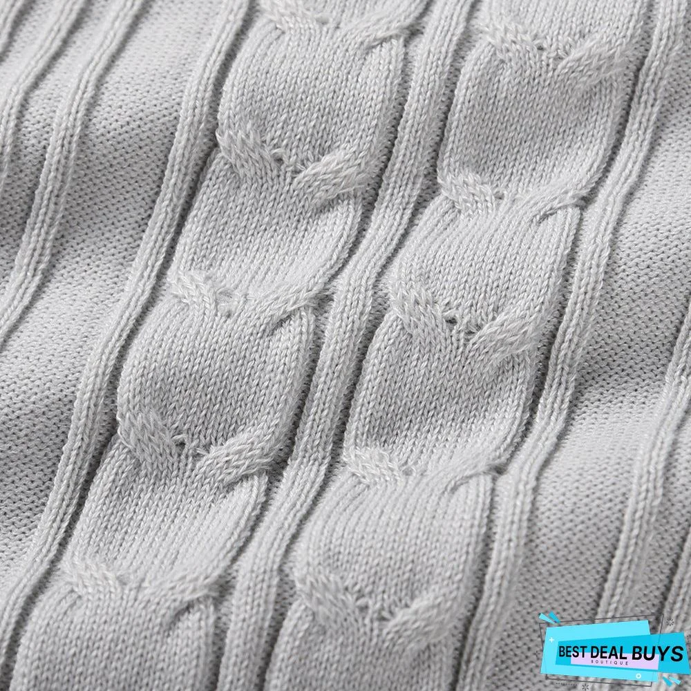 Bubble Long Sleeve Knitted Skirt Medium Long Wool Dress Black Dresses