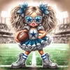 NFL football fille ronde drill diamond painting-40 * 40cm