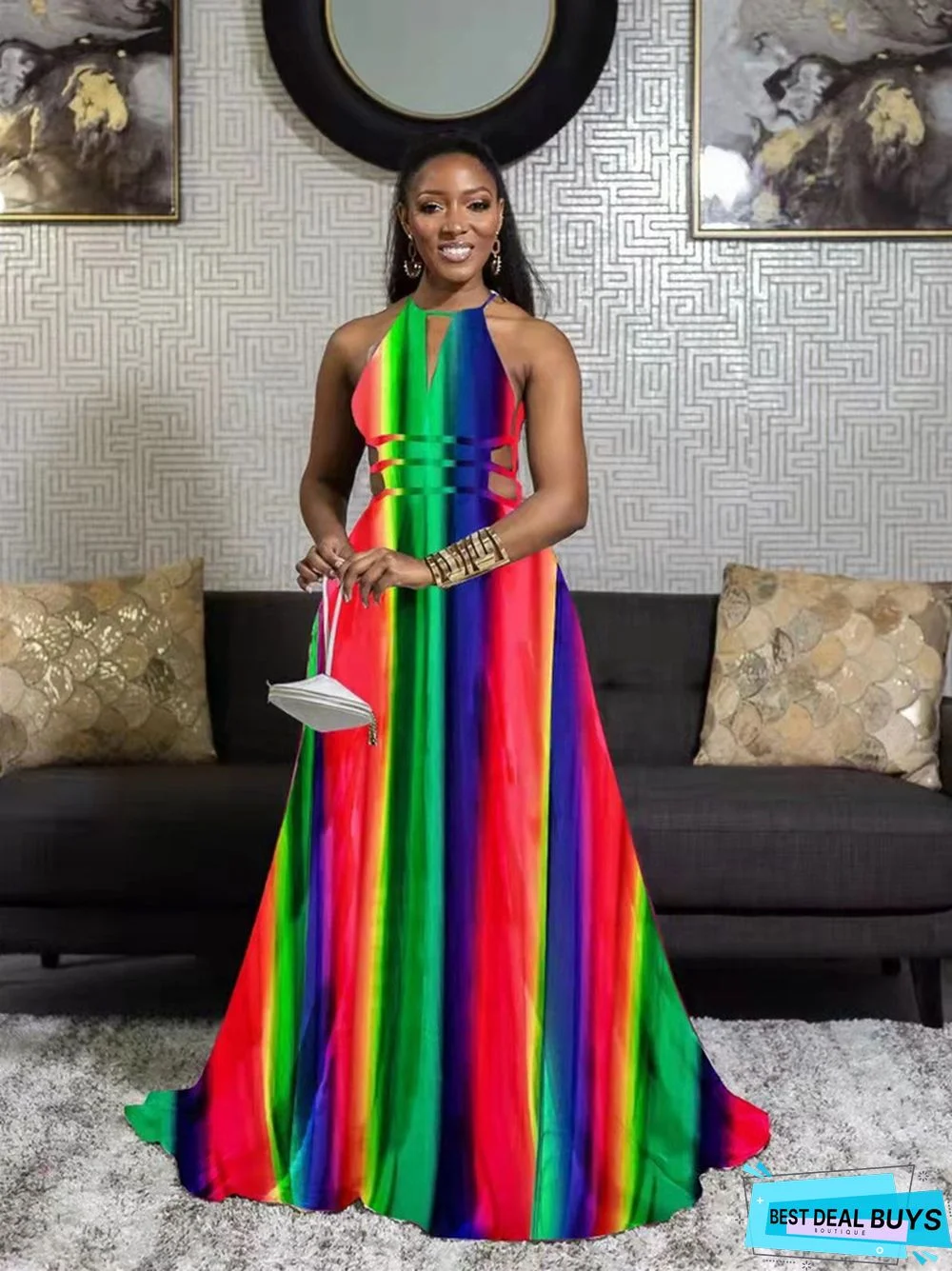 Summer New Women's Clothing Sexy Fashion Printed Dress Women