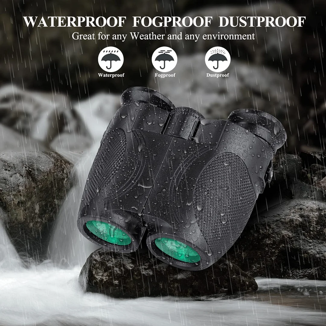 BEBANG 10X50 Binoculars for Adults,Compact Binoculars with Low Light Vision, Powerful Binoculars for Bird Watching Hunting
