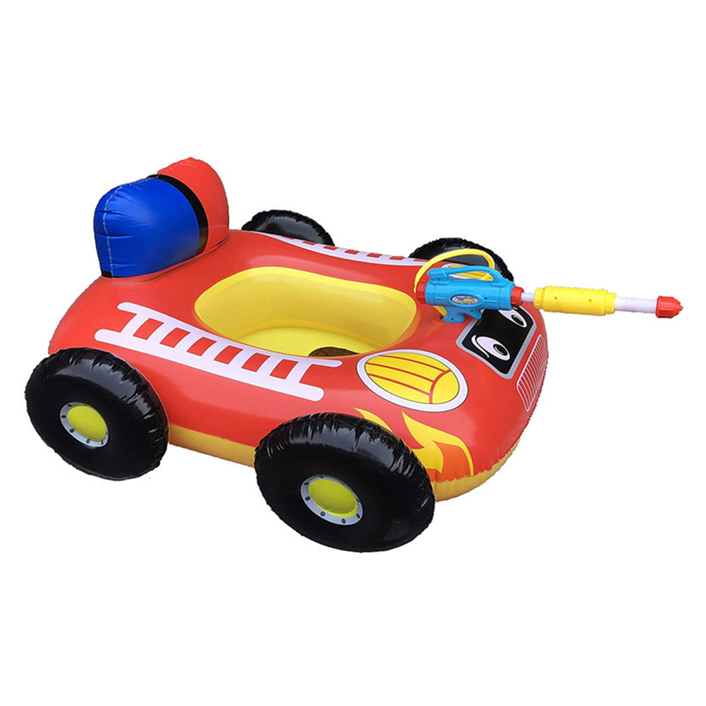 

Kids Inflatable Cartoon Car Swimming Circle Floating Seat Water Gun Toys, 501 Original