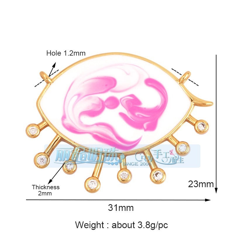 1 Piece Copper Devil’s Eye Pendant Jewelry Accessories