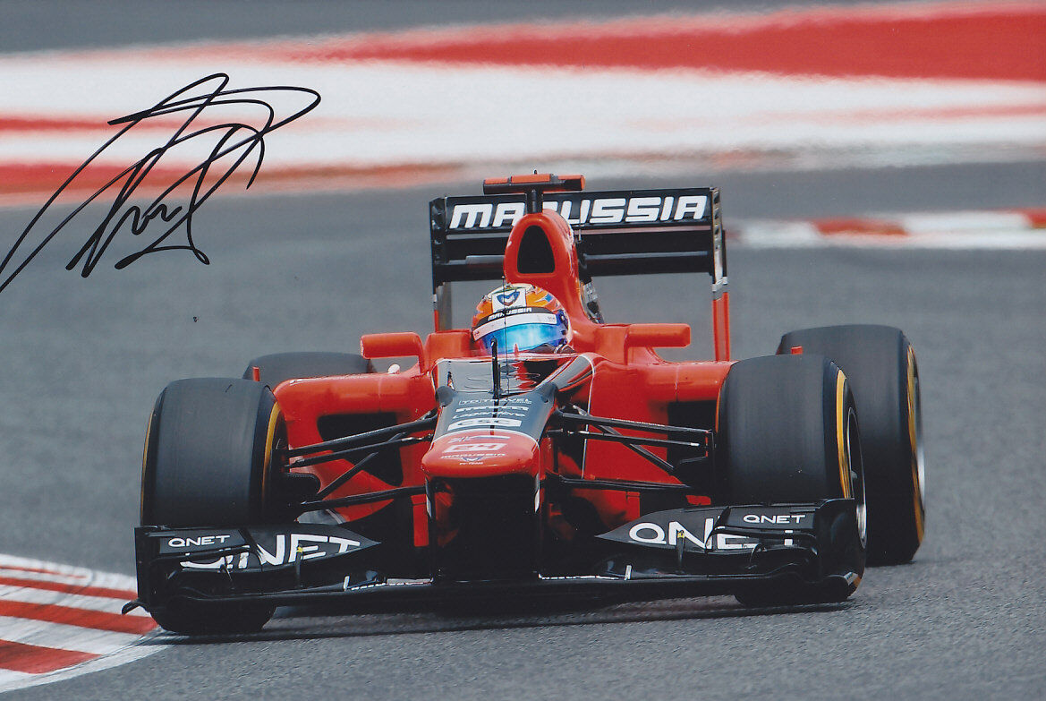 Timo Glock Hand Signed F1 2012 Marussia-Cosworth Photo Poster painting 12x8 1.