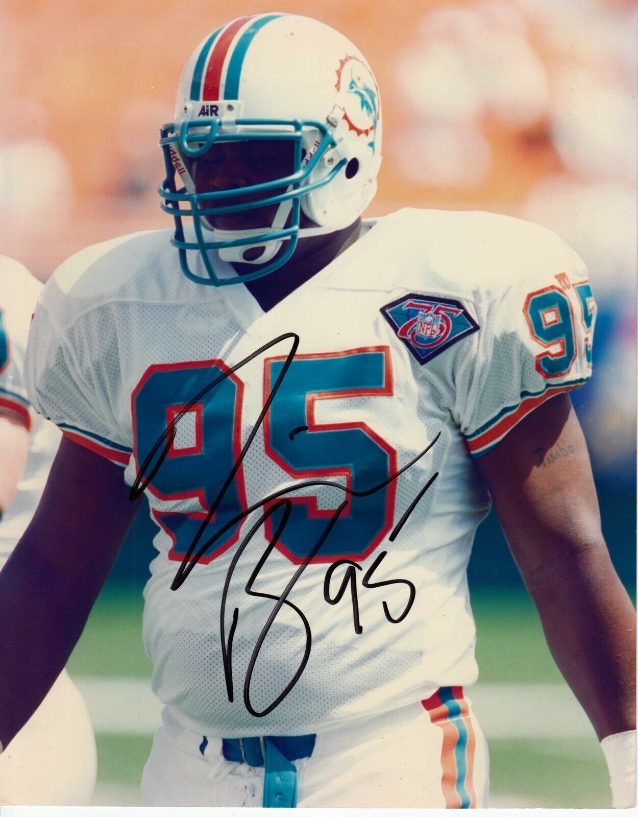 Tim Bowens #0 8x10 Signed Photo Poster painting w/ COA Miami Dolphins 032419