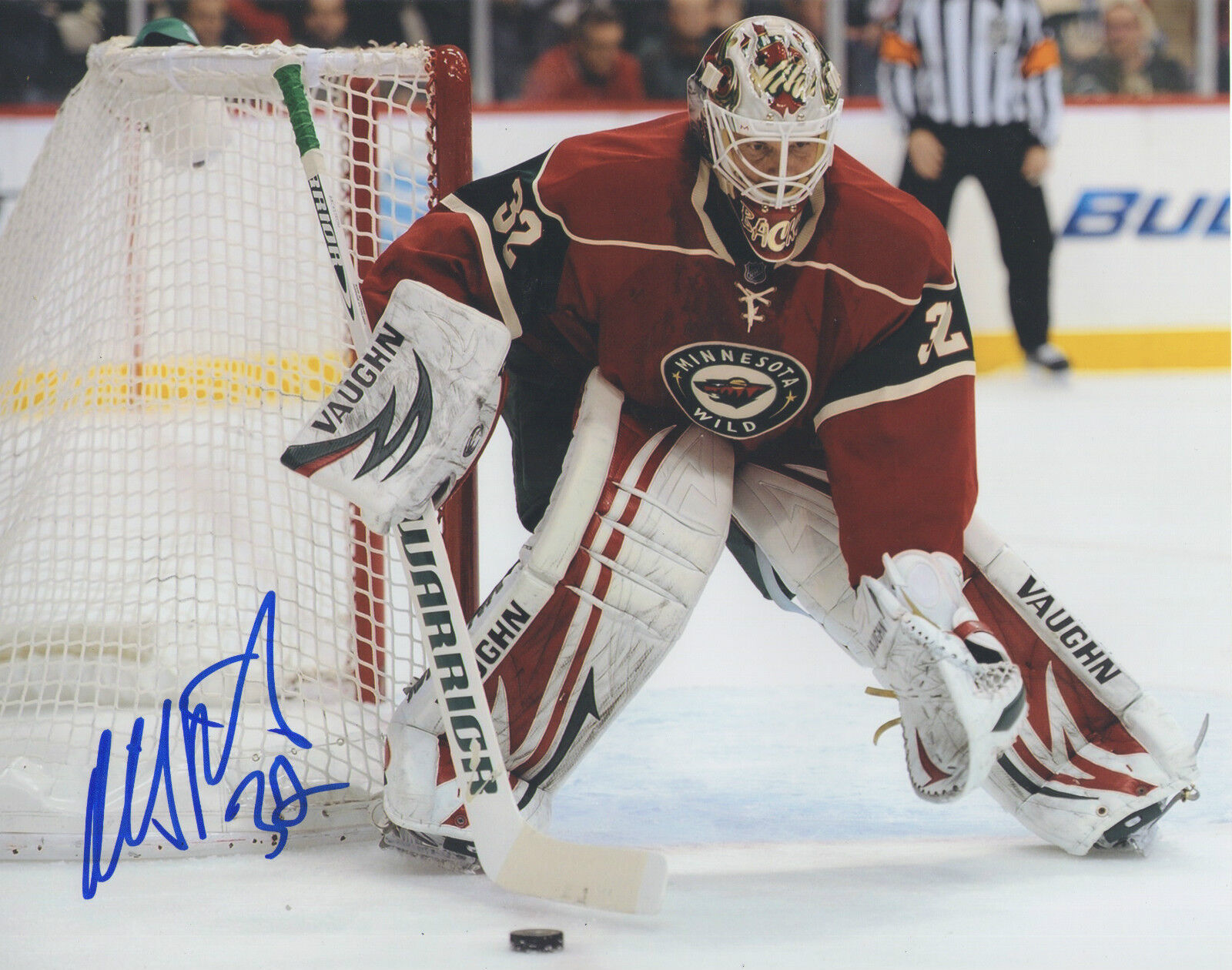 Niklas Backstrom *MINNESOTA WILD* Signed 8x10 Photo Poster painting NB2 COA GFA