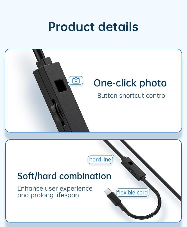 Multifunctional 1920P HD Borescope Endoscope Camera, IP67 Waterproof Inspection Tool with 8 Adjustable LED Lights, 16.4ft Semi-Rigid Snake Camera for Car Repair, Home Appliance, Pipeline, Mold & Wiring Inspection, Gift for Boyfriend, Husband, Father outdo