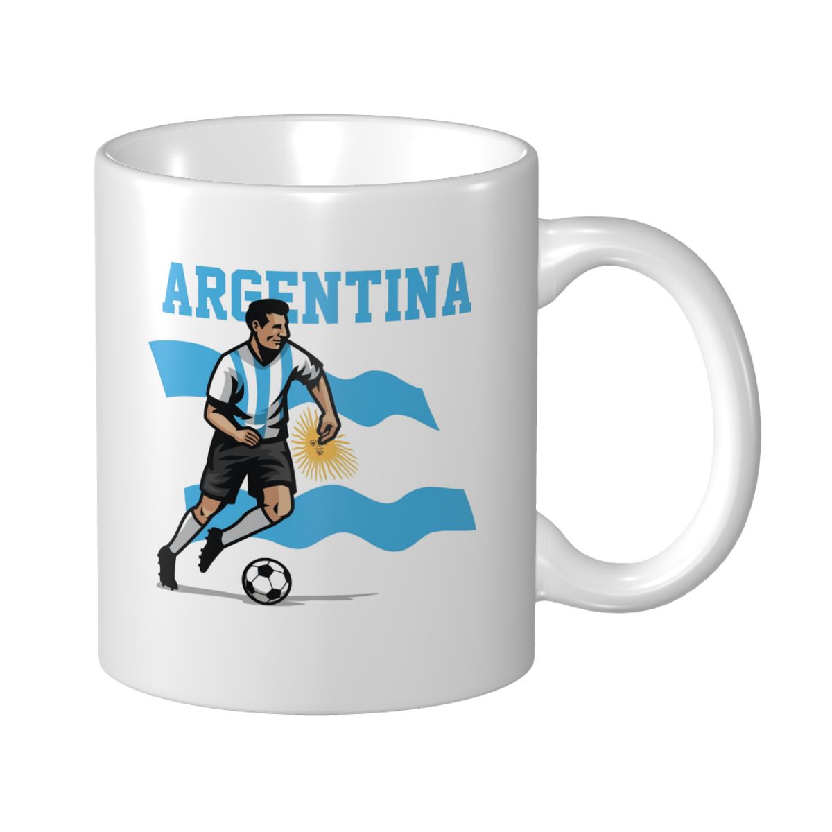 Argentina Soccer Player Ceramic Mug