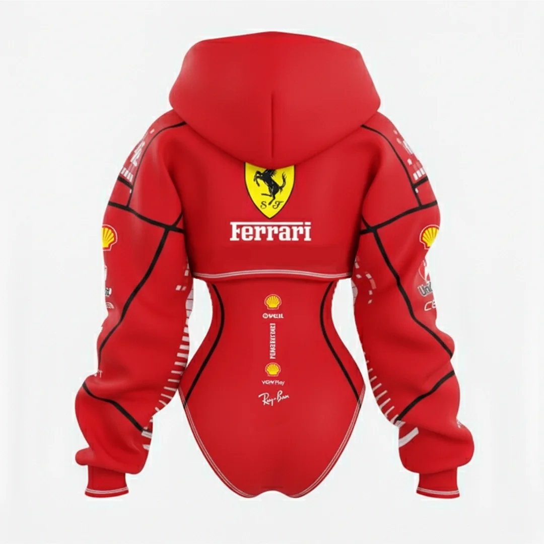 2026 New Women's Racing Team Logo Digital Print Irregular Cut Suit