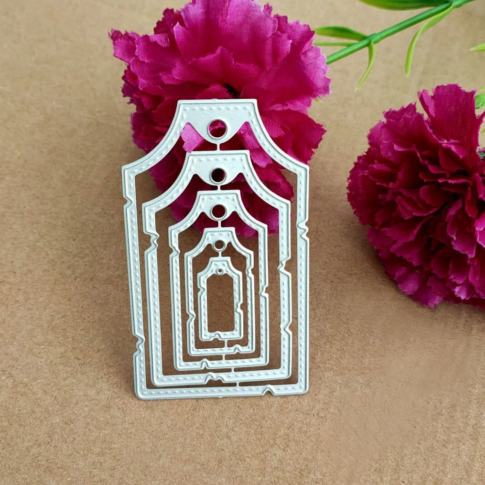 Craft metal cutting dies cut die mold Round hole label tag Scrapbook paper craft knife mould blade punch stencils dies