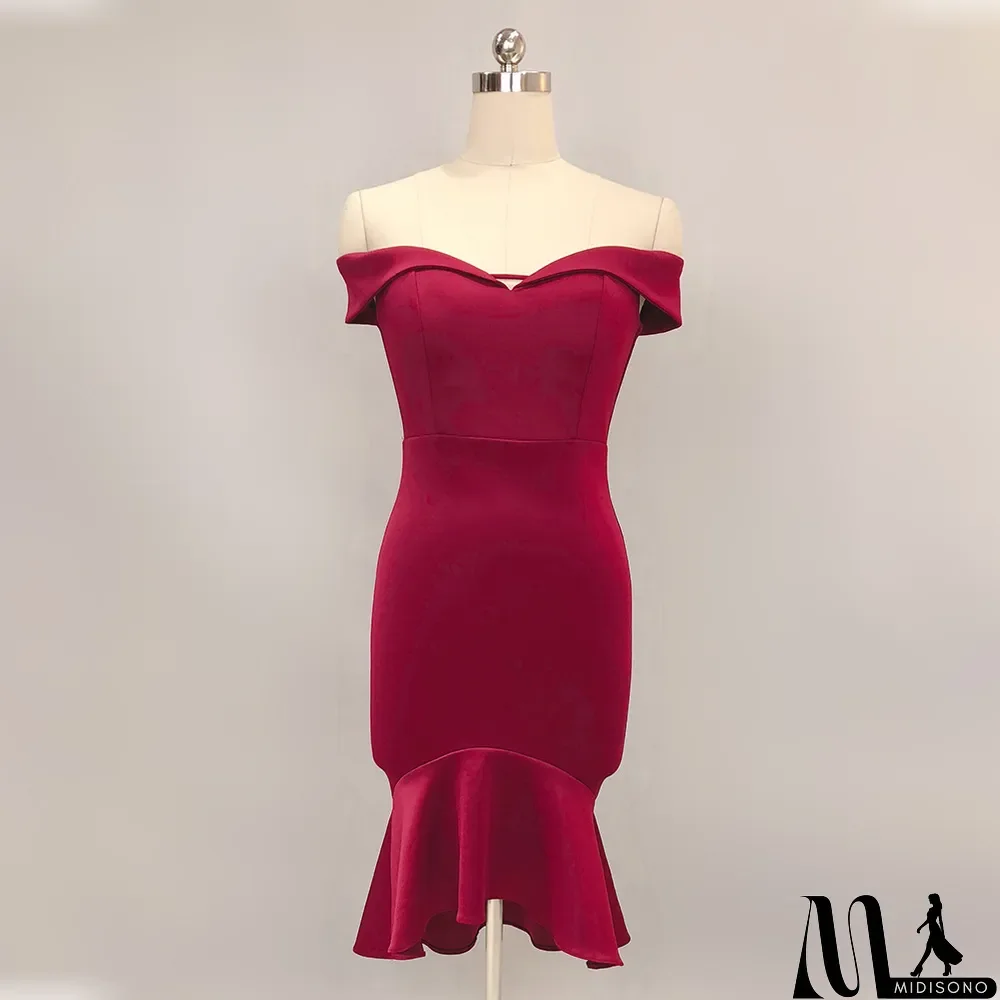 MidiSono - Women Spring Off Shoulder Mermaid Wedding Dress